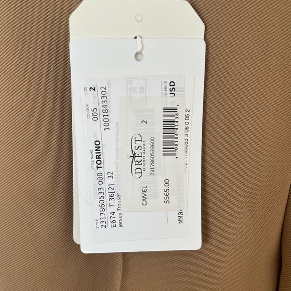 MaxMara Elegant Beige fitted pant. - Picture 4 of 4